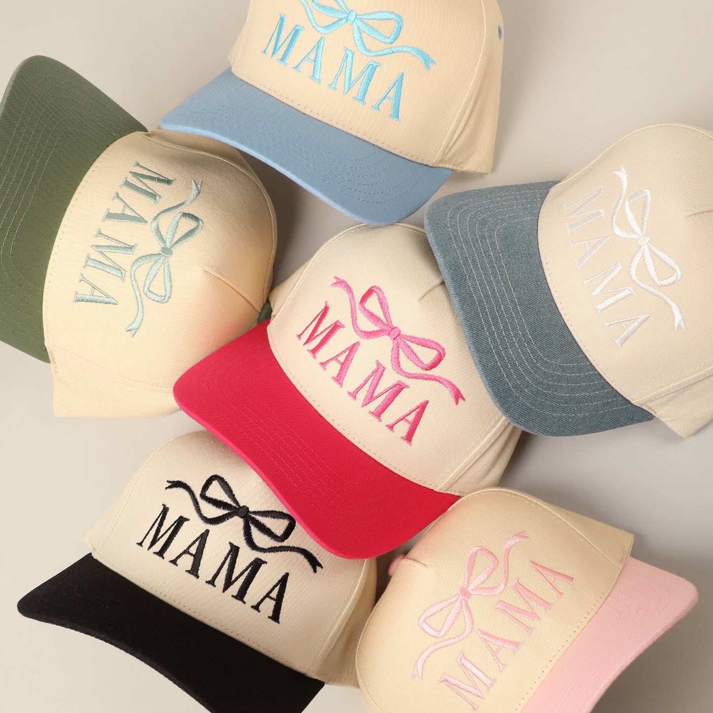 MAMA Ribbon Hat-PINK