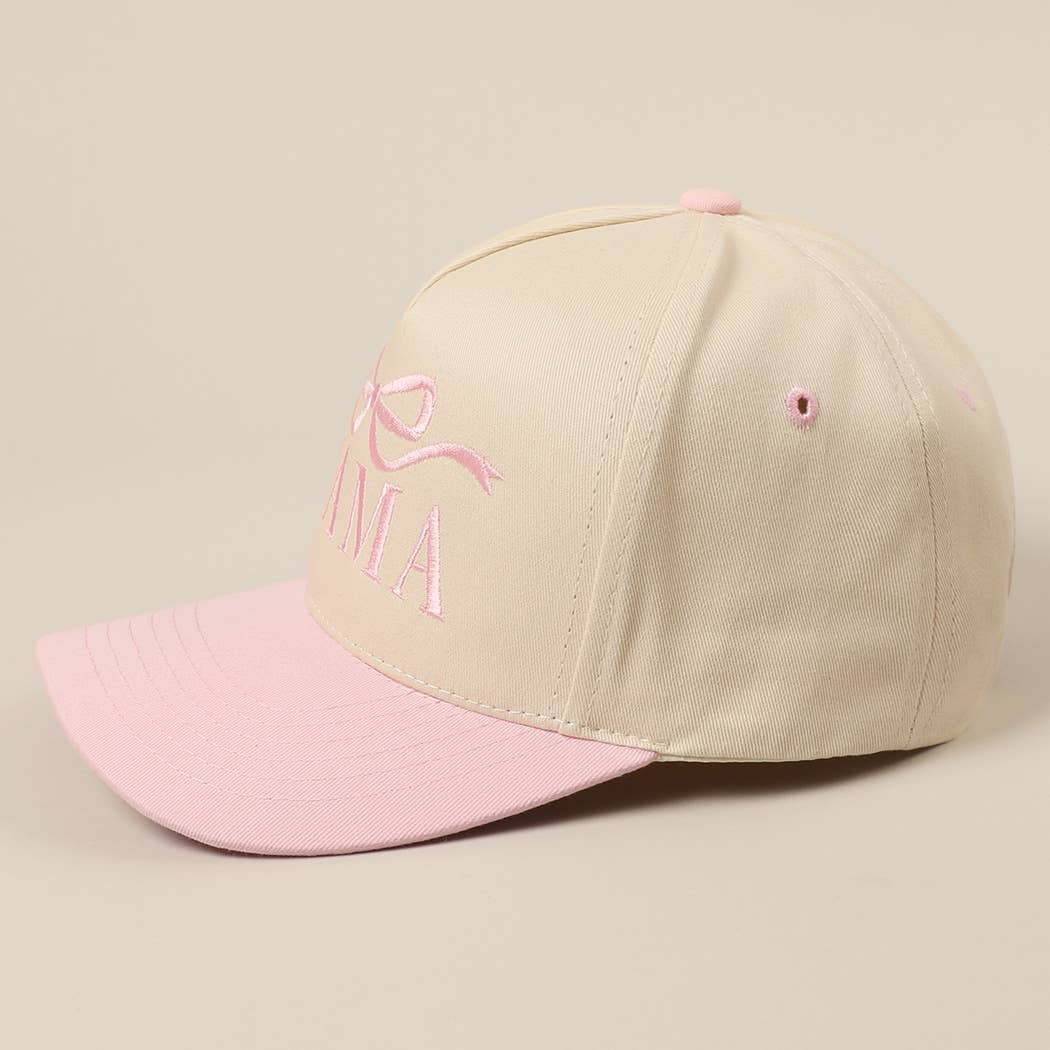 MAMA Ribbon Hat-PINK